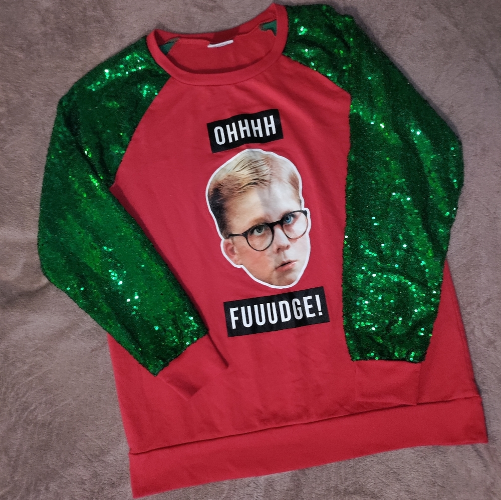 A Christmas Story Ralphie Holiday Shirt Womens Size XL